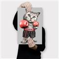 Picture of Boxing cat _GroupedProduct_Rectangle_Portrait_Canvas_