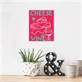 Picture of Cheese and Wine Typography Poster _GroupedProduct_Rectangle_Portrait_Canvas_