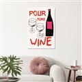 Picture of  Pour More Wine Typography Poster _GroupedProduct_Rectangle_Portrait_Canvas_