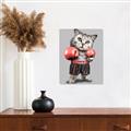 Picture of Boxing cat _GroupedProduct_Rectangle_Portrait_Canvas_
