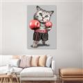 Picture of Boxing cat _GroupedProduct_Rectangle_Portrait_Canvas_