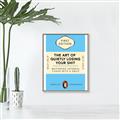 Picture of The Art of Shit Losing Typography Poster _GroupedProduct_Rectangle_Portrait_Canvas_Framed_