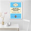 Picture of The Art of Shit Losing Typography Poster _GroupedProduct_Rectangle_Portrait_Canvas_Framed_