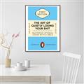 Picture of The Art of Shit Losing Typography Poster _GroupedProduct_Rectangle_Portrait_Canvas_Framed_