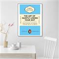 Picture of The Art of Shit Losing Typography Poster _GroupedProduct_Rectangle_Portrait_Canvas_Framed_