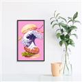 Picture of kanagawa burger _GroupedProduct_Rectangle_Portrait_Canvas_Framed_