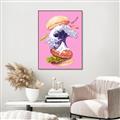 Picture of kanagawa burger _GroupedProduct_Rectangle_Portrait_Canvas_Framed_