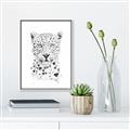 Picture of Lovely leopard _GroupedProduct_Rectangle_Portrait_Canvas_Framed_
