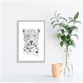 Picture of Lovely leopard _GroupedProduct_Rectangle_Portrait_Canvas_Framed_