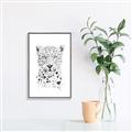 Picture of Lovely leopard _GroupedProduct_Rectangle_Portrait_Canvas_Framed_
