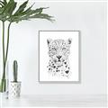 Picture of Lovely leopard _GroupedProduct_Rectangle_Portrait_Canvas_Framed_