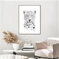 Picture of Lovely leopard _GroupedProduct_Rectangle_Portrait_Canvas_Framed_