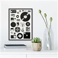 Picture of Retro Data _GroupedProduct_Rectangle_Portrait_Canvas_Framed_