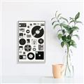 Picture of Retro Data _GroupedProduct_Rectangle_Portrait_Canvas_Framed_
