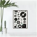 Picture of Retro Data _GroupedProduct_Rectangle_Portrait_Canvas_Framed_