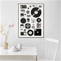 Picture of Retro Data _GroupedProduct_Rectangle_Portrait_Canvas_Framed_