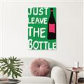 Picture of Just Leave the Bottle Typography Poster _GroupedProduct_Rectangle_Portrait_Unframed_Print_Only_