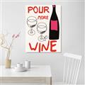 Picture of  Pour More Wine Typography Poster _GroupedProduct_Rectangle_Portrait_Unframed_Print_Only_