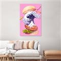 Picture of kanagawa burger _GroupedProduct_Rectangle_Portrait_Unframed_Print_Only_