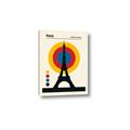 Picture of Retro Eiffel Tower Poster _GroupedProduct_Rectangle_Portrait_Canvas_