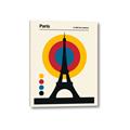 Picture of Retro Eiffel Tower Poster _GroupedProduct_Rectangle_Portrait_Canvas_