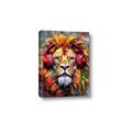 Picture of Lion With Headphones animal _GroupedProduct_Rectangle_Portrait_Canvas_
