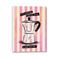 Picture of Mocca Coffee on Stripes - Hug in a Cup _GroupedProduct_Rectangle_Portrait_Canvas_