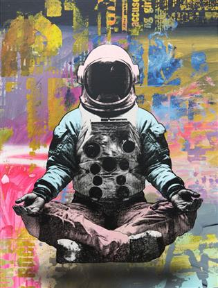 Picture of Retro Spaceman Poster