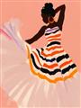 Picture of Dancer & Flourish Poster _GroupedProduct_Rectangle_Portrait_Unframed_Print_Only_