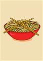 Picture of China Noodles _GroupedProduct_Rectangle_Portrait_Unframed_Print_Only_