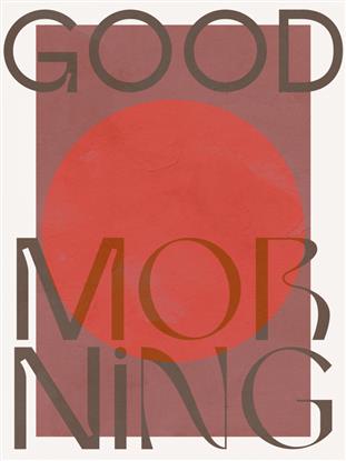 Picture of Good Morning Typography Poster