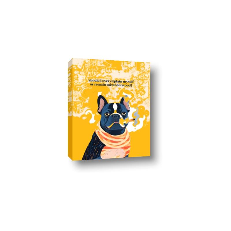 Picture of Should I Over Explain Myself Typhography Poster _GroupedProduct_Rectangle_Portrait_Canvas_