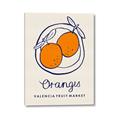 Picture of Food Art - Oranges Valencia Fruit Market _GroupedProduct_Rectangle_Portrait_Canvas_