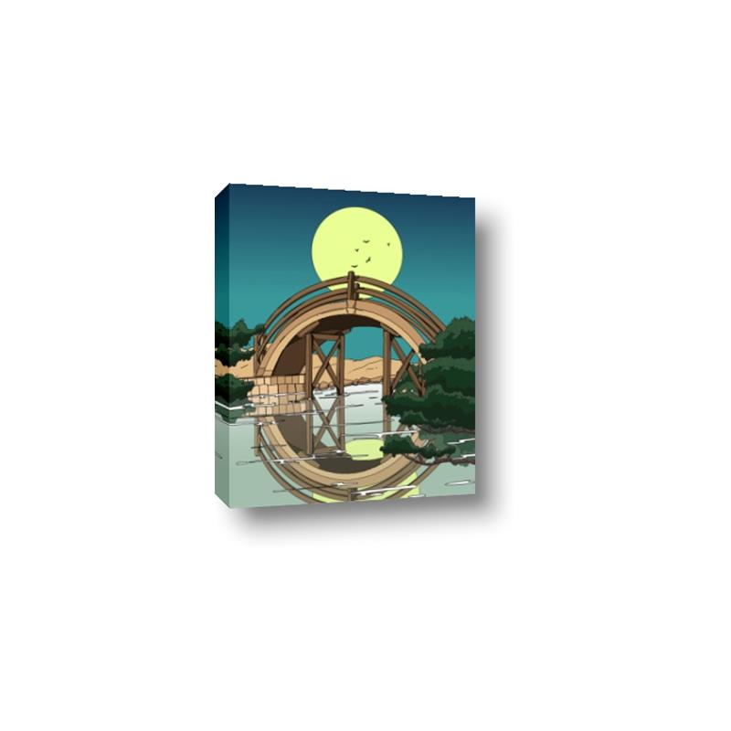 Picture of Japanese Bridge _GroupedProduct_Rectangle_Portrait_Canvas_