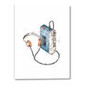Picture of Retro Walkman Poster _GroupedProduct_Rectangle_Portrait_Canvas_