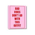 Picture of Bad Vibes Typography Poster _GroupedProduct_Rectangle_Portrait_Canvas_