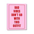 Picture of Bad Vibes Typography Poster _GroupedProduct_Rectangle_Portrait_Canvas_