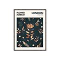 Picture of Flower Market London Poster _GroupedProduct_Rectangle_Portrait_Canvas_Framed_