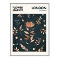 Picture of Flower Market London Poster _GroupedProduct_Rectangle_Portrait_Canvas_Framed_