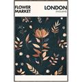 Picture of Flower Market London Poster _GroupedProduct_Rectangle_Portrait_Canvas_Framed_