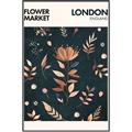Picture of Flower Market London Poster _GroupedProduct_Rectangle_Portrait_Canvas_Framed_