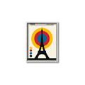 Picture of Retro Eiffel Tower Poster _GroupedProduct_Rectangle_Portrait_Canvas_Framed_