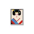 Picture of Geisha Retro Poster _GroupedProduct_Rectangle_Portrait_Canvas_Framed_