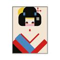 Picture of Geisha Retro Poster _GroupedProduct_Rectangle_Portrait_Canvas_Framed_
