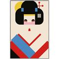 Picture of Geisha Retro Poster _GroupedProduct_Rectangle_Portrait_Canvas_Framed_