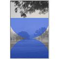 Picture of Misty Blue Horizon _GroupedProduct_Rectangle_Portrait_Canvas_Framed_