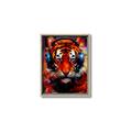 Picture of Tiger With Headphones animal _GroupedProduct_Rectangle_Portrait_Canvas_Framed_
