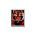 Picture of Tiger With Headphones animal _GroupedProduct_Rectangle_Portrait_Canvas_Framed_