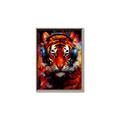 Picture of Tiger With Headphones animal _GroupedProduct_Rectangle_Portrait_Canvas_Framed_
