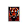 Picture of Tiger With Headphones animal _GroupedProduct_Rectangle_Portrait_Canvas_Framed_